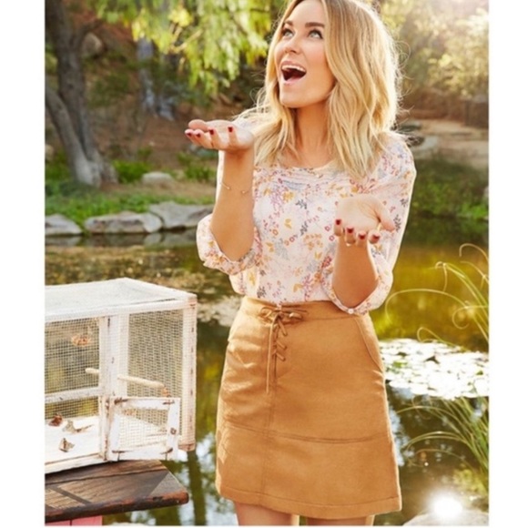 LC Lauren Conrad Dresses & Skirts - LC Suede Skirt